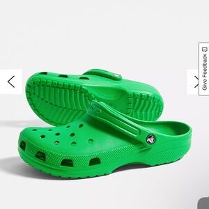 CROCS classic grass green size women’s 13 & Men’s 12 Patrick’s comfort unisex
